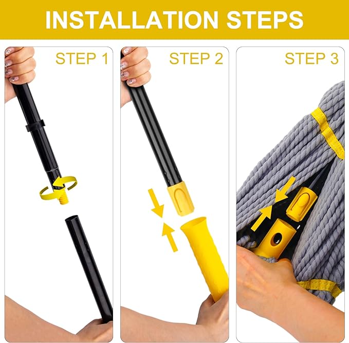 Self Wringing Twist Mop, Wet Mop - Image 4
