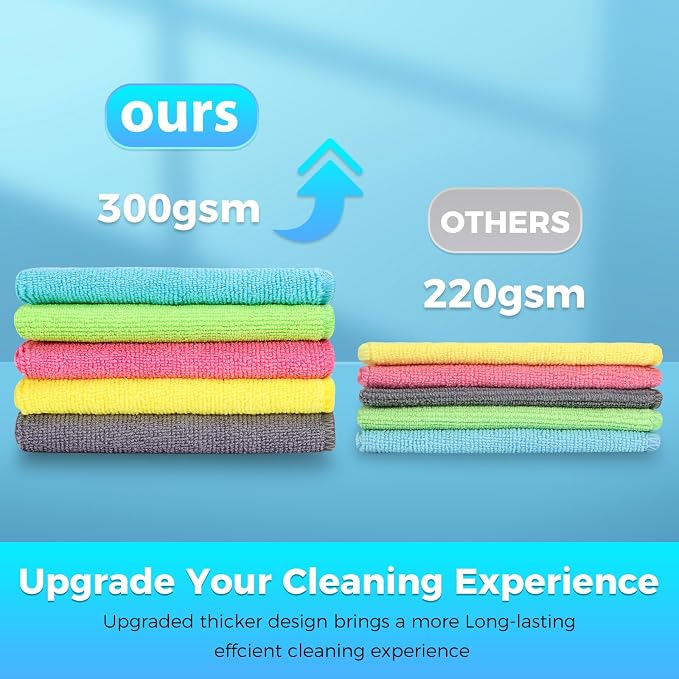15pcs Microfiber Cleaning Cloth Lint Free, Streak Free, Non-Abrasive, Reusable - Image 3