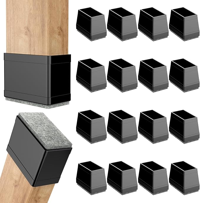 Rectangle Chair Leg Protectors for Hardwood Floors by ComeHomeWithMe