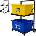 Recycling Cart, 2-Tier Recycle Bin Cart by Unknown