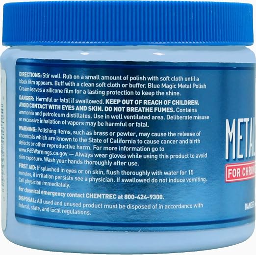 Blue Magic 500-06 Metal Polish Cream Non-Abrasive Tarnish and Oxidation Remover - Image 3