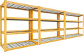 REIBII 40" W Garage Shelving 2240 LBS Storage Shelves Adjustable Heavy Duty by REIBII