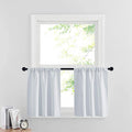 RYB HOME White Curtains for Small Window Energy Efficiency Room Darkening by RYBHOME