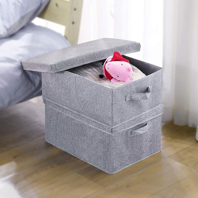 HOONEX Linen Foldable Storage Bins - Image 5