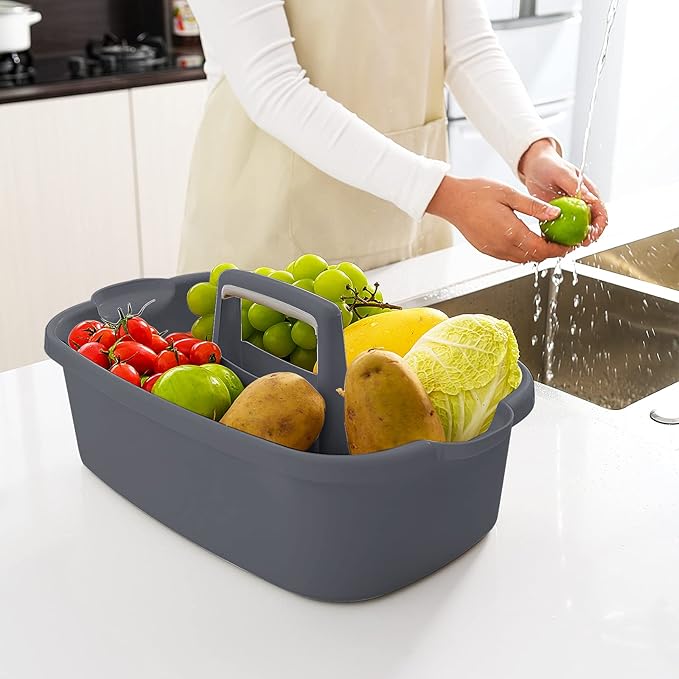 2-Pack Multi-Purpose Plastic Cleaning Caddy - Image 4