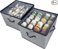 Shoe Organizer Box 2 Pack, Shoe Storage Organizer by Vexalora