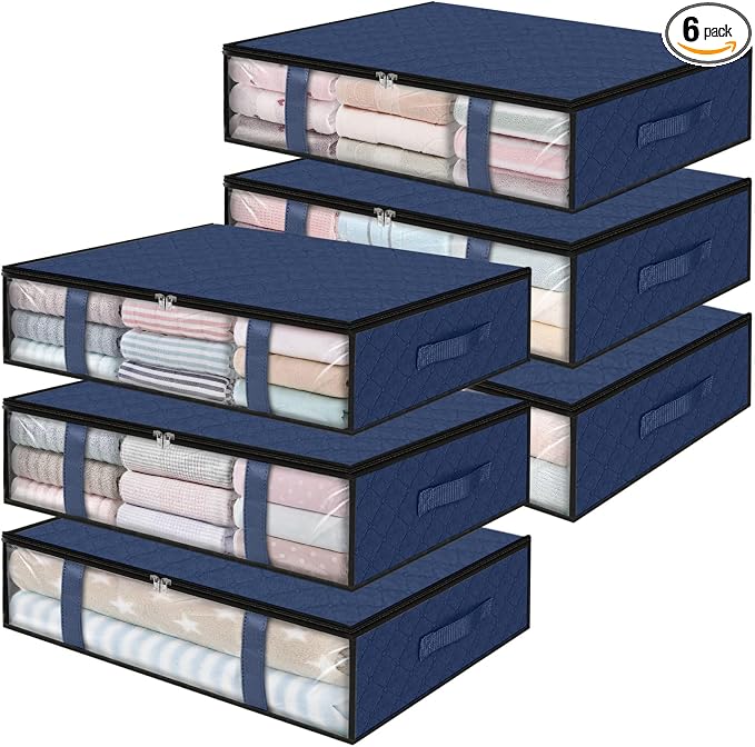 StorageRight Under Bed Storage Bins, Breathable Organizer by StorageRight