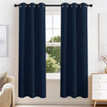 PONY DANCE Navy Blue Blackout Curtains by PONYDANCE