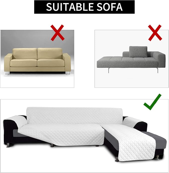 Easy-Going Sofa Slipcover L Shape Sofa Cover Sectional Couch Cover Furniture - Image 4