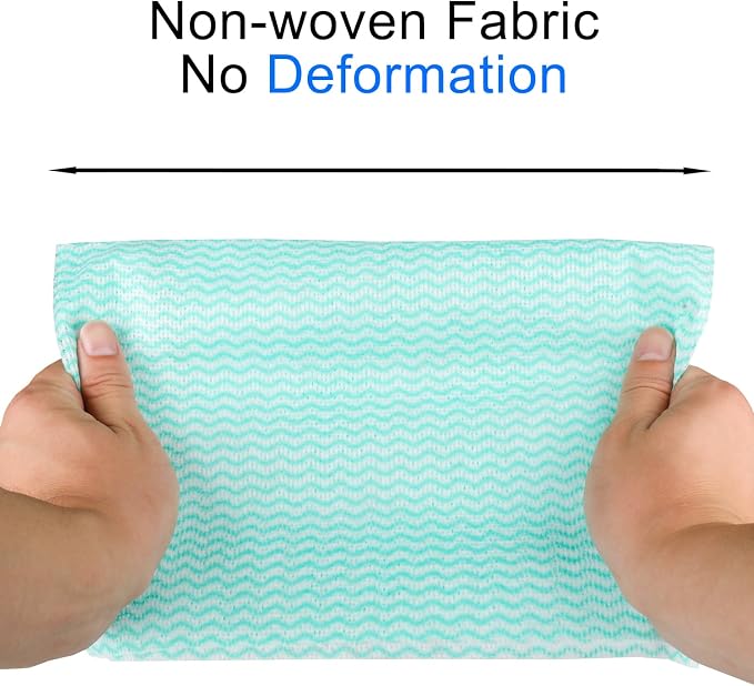 100 Count Disposable Cleaning Towels and Dish Cloths, Super Absorbent Dishcloths - Image 4