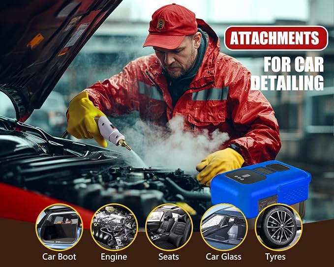 Handheld Steam Cleaner for Home, 2500W High Pressure Steamer for Cleaning - Image 5
