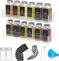 PMMASTO Adhesive Acrylic Spice Rack Organizer by PMMASTO