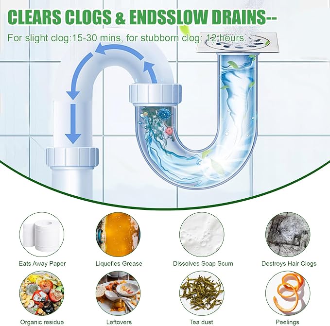 Drain Clog Remover Powder Sink Drain Cleaner - Image 4