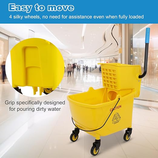 35 Qt Commercial Mop Bucket - Image 5