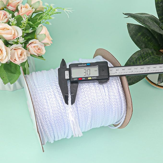 1/8 Inch White Polyester Rope - Image 6