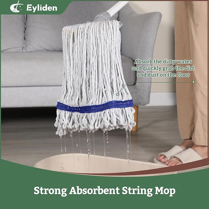 Eyliden 3 Pack Mop Heads Replacement, Universal Commercial Mops - Image 6