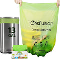 Compostable Bags, Trash bags 13+ gallon tall kitchen, Compostable Trash Lawn & by GreFusion