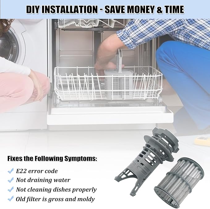 UPGRADED 645038 Dishwasher Drain Mesh Filter - Image 6