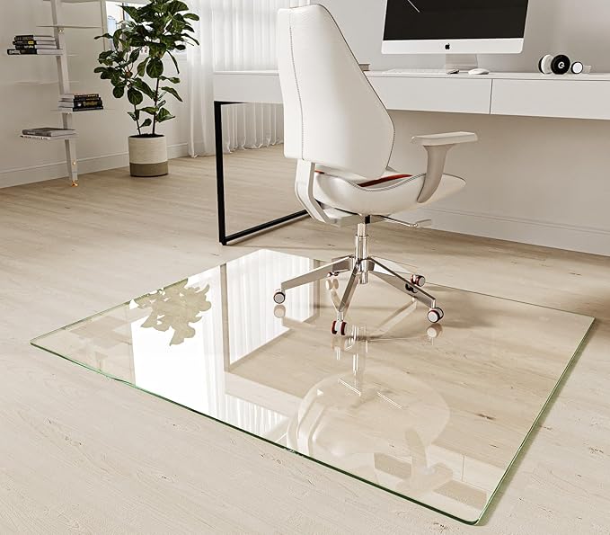 Koonmi Tempered Glass Chair Mat 40"x48" by KOONMI