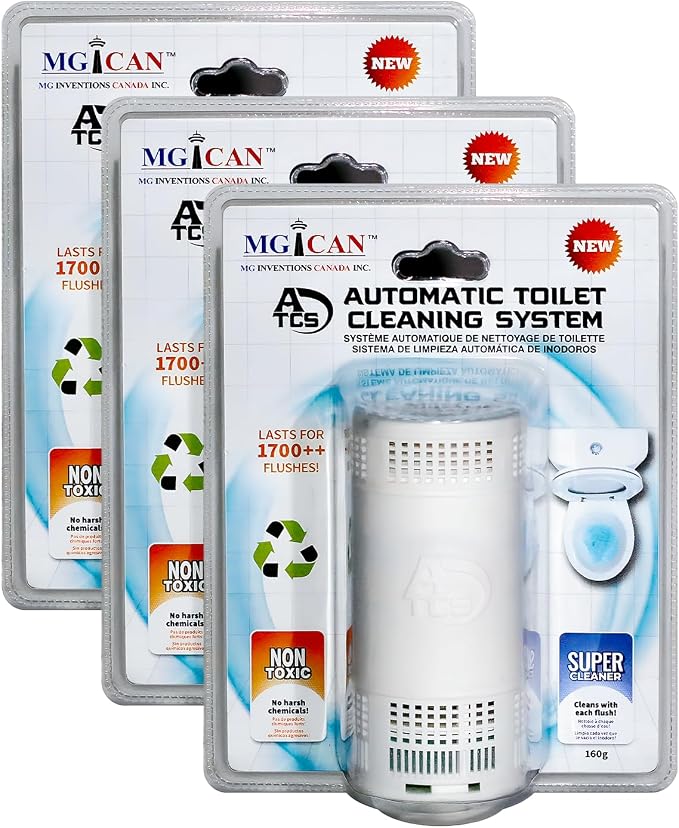 MGICAN Patented Automatic Toilet Cleaning System | Non-Toxic | Bleach Free & by MGICAN