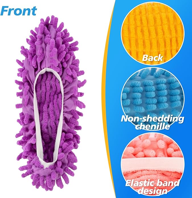 MAQIHAN 10 Mop Slippers for Floor Cleaning - Image 4