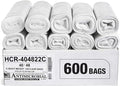 Aluf Plastics High Density Trash Bags, 45 Gallon, 22 Micron, by AlufPlastics