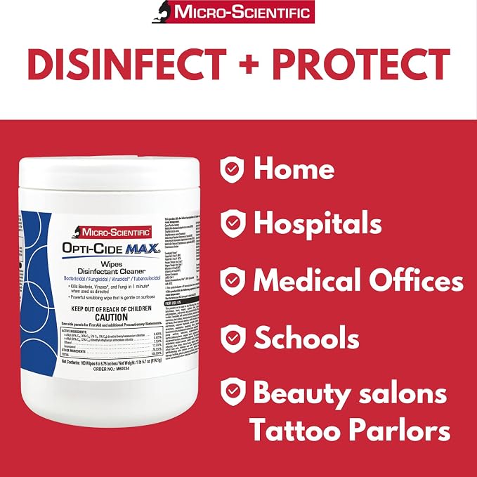 Micro-Scientific Opti-Cide Max Disinfecting Wipes - Image 3
