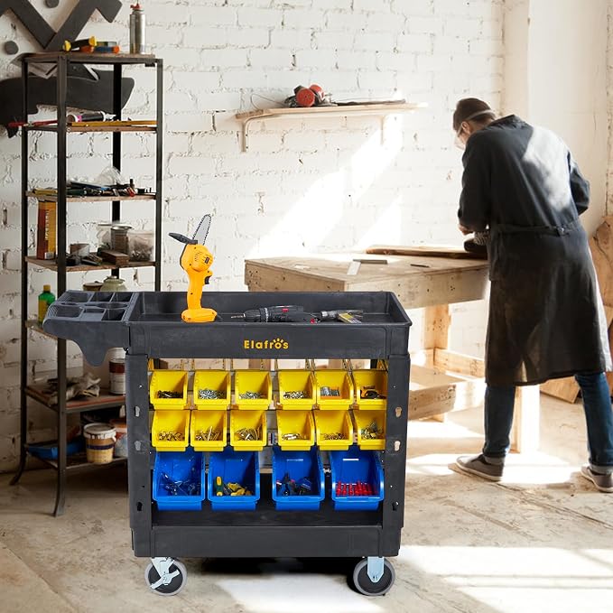 Elafros 2-Tier Utility Cart - Image 5