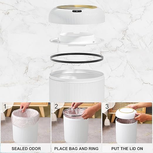 Automatic Motion Sensor Bathroom Trash Can - Image 6