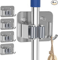 4 Pack Stainless Steel Mop and Broom Gripper by Unknown