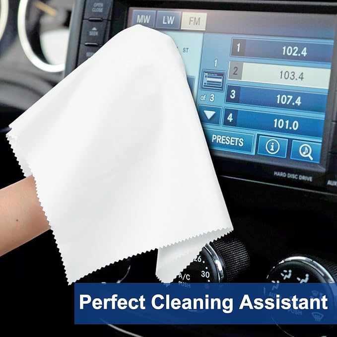 Frienda 12 Pack Large Microfiber Glass Cleaning Cloths 12 x 12 Inch Oversized - Image 7