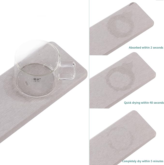 Set of 4 Water Absorbent Diatomite Coasters, Diatomaceous Earth Kitchen Soap - Image 7