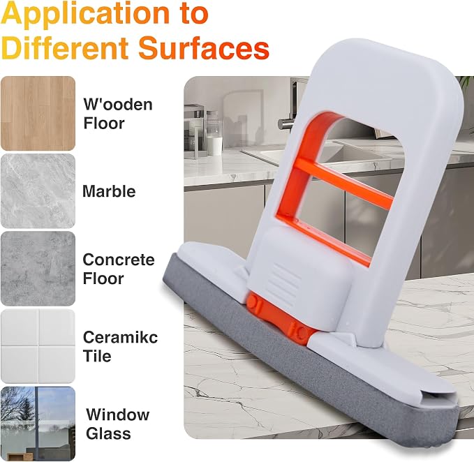 Mini Foldable Desktop Mop, Sponge Mop, Wet and Dry Use Cleaning System - Image 6