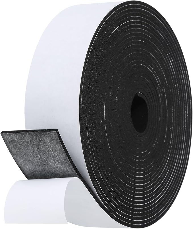 Weather Stripping Door Seal Strip- 2 Inch X 1/8 Inch X 26Feet, Strong Adhesive by Amzjjle
