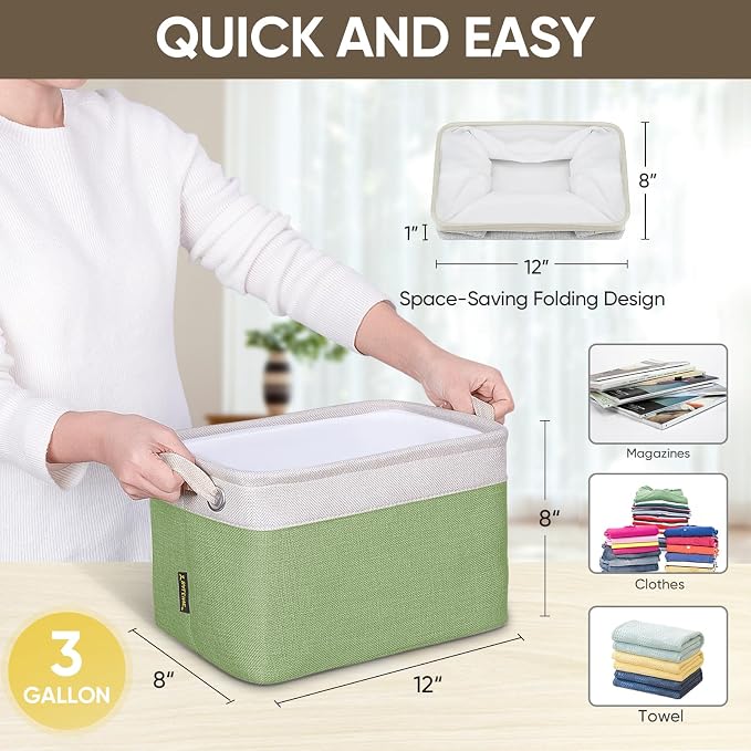 BALEINE 3 Pack Fabric Storage Bins - Image 7