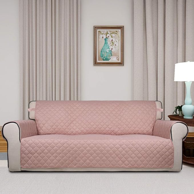 PureFit Reversible Quilted Sofa Cover, Water Resistant Slipcover Furniture - Image 2