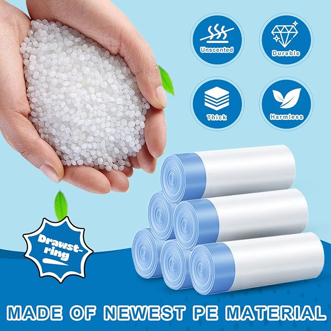 8 Gallon Trash Bags Drawstring 1.2 Mil - Image 4