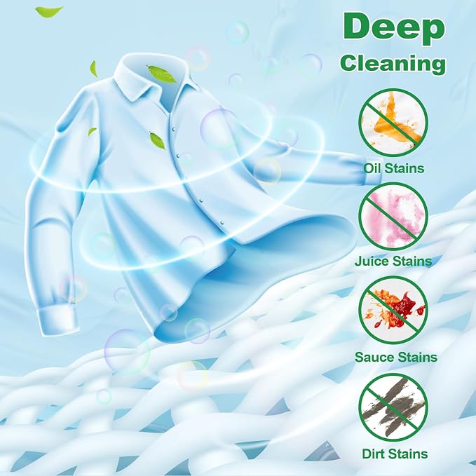 Laundry Detergent Sheet, Eco-Friendly & Hypoallergenic Wash Strips, Natural - Image 4