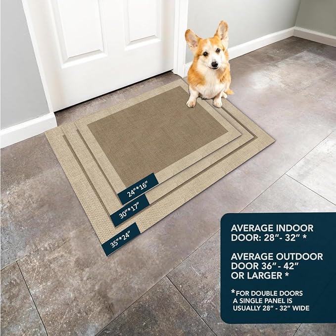 Ultra Thin Door Mat Indoor Entrance, 1/10 in Thin Door Mats - Image 8