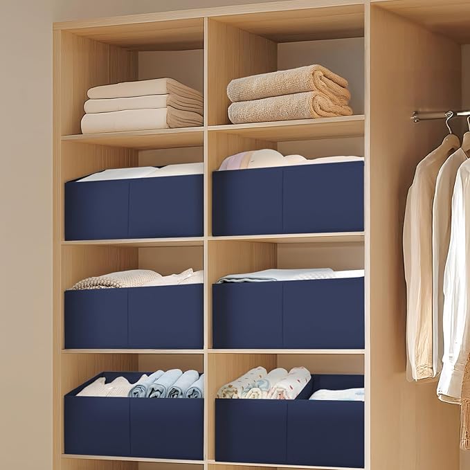 DIMJ Large Closet Shelf Organizer Bins 4 Packs - Image 5