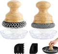Cast Iron Scrubber and Scraper, Chain Mail Cleaner by BEEPTRUM