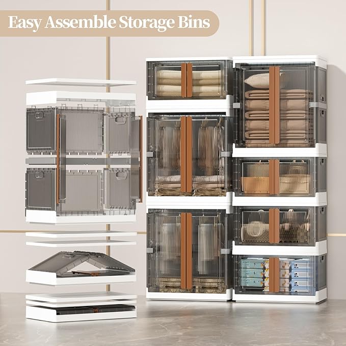 HAIXIN Closet Organizers and Storage, Collapsible Clothing Storage - Image 4