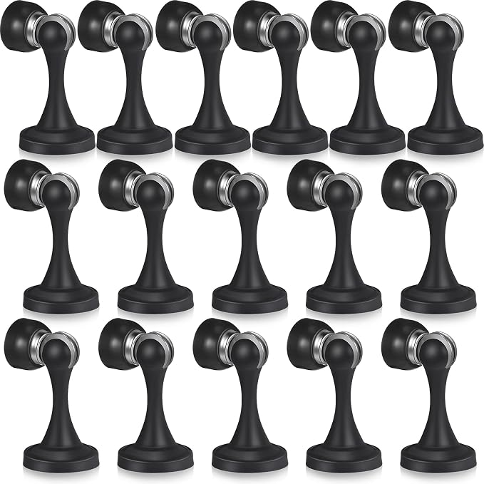 16 Pcs Magnetic Door Stoppers Stainless Steel Door Stops Magnetic Catch Holder by Shimeyao