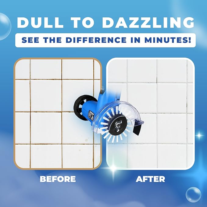 Grout Groovy! Electric Stand-Up Grout Cleaning Machine – Lightweight Deep - Image 5