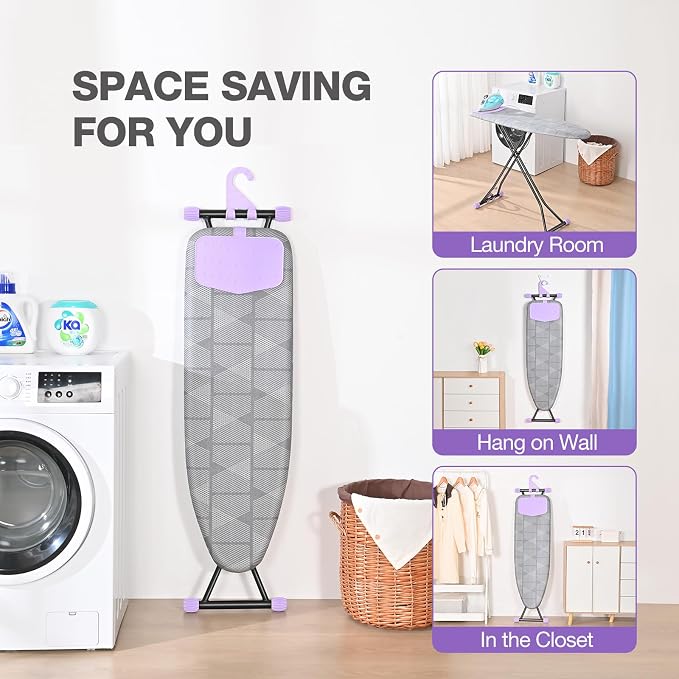 APEXCHASER Ironing Board with Iron Rest, Compact and Space Saver Iron Board - Image 5