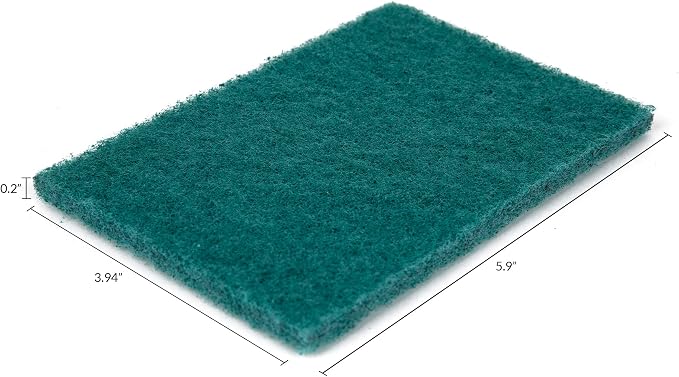 50 Pack Heavy Duty Green Scouring Pads 4x6 Inch – Large Non Scratch Scrub Pads - Image 3