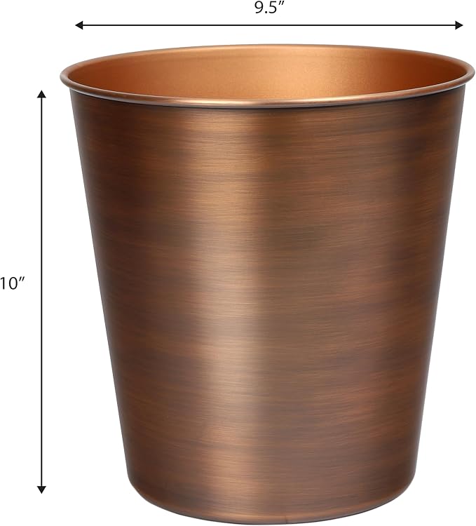 happimess HPM1113B Nolan Modern Classic Smooth Steel 2-Gallon Wastebasket - Image 4