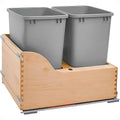 Rev-A-Shelf Pullout Trash Cans for Kitchen Cabinet, Dual 35 Qt Bins by Rev-A-Shelf