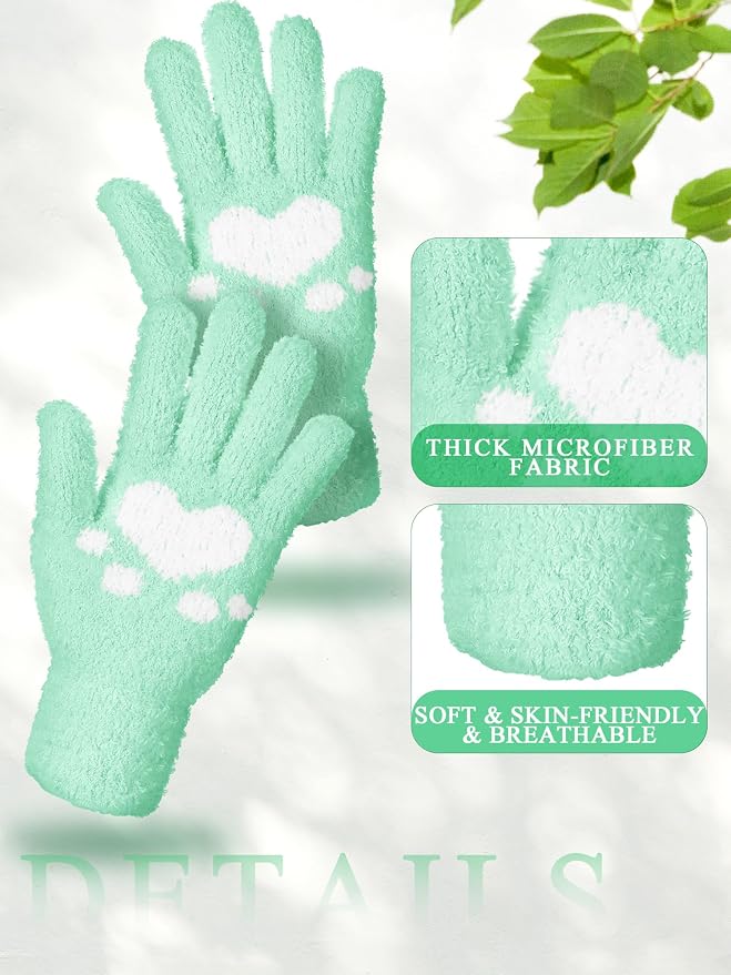 Patelai 3 Pairs Microfiber Plant Dusting Gloves Leaf Cleaning Gloves - Image 5