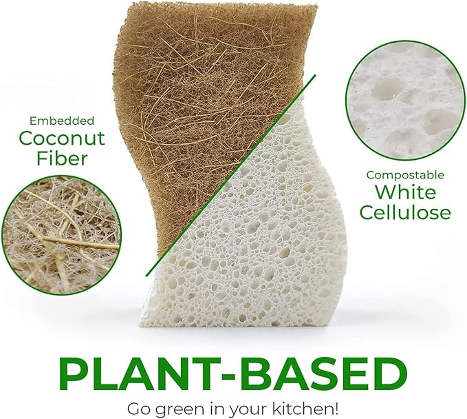 Biodegradable Natural Kitchen Sponge - Image 2